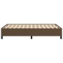 Estructura de cama de tela marrón oscuro 120x200 cm de vidaXL, Camas y somieres - Ref: Foro24-347053, Precio: 123,37 €, Descu...