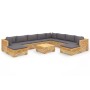 11-piece garden furniture set and solid teak wood cushions by vidaXL, Garden sets - Ref: Foro24-3100884, Price: 1,00 €, Disco...