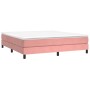 Estructura de cama de terciopelo rosa 160x200 cm de vidaXL, Camas y somieres - Ref: Foro24-3120783, Precio: 122,51 €, Descuen...