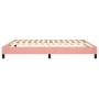 Estructura de cama de terciopelo rosa 160x200 cm de vidaXL, Camas y somieres - Ref: Foro24-3120783, Precio: 122,51 €, Descuen...