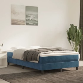 Blue velvet bed frame 120x200 cm by vidaXL, Beds and slatted bases - Ref: Foro24-3120764, Price: 102,72 €, Discount: %