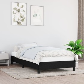 Black fabric bed frame 90x190 cm by vidaXL, Beds and slatted bases - Ref: Foro24-346682, Price: 84,28 €, Discount: %