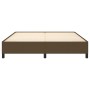 Estructura de cama tela marrón oscuro 180x200 cm de vidaXL, Camas y somieres - Ref: Foro24-347085, Precio: 150,32 €, Descuent...