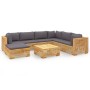 Garden furniture set 8 pieces and solid teak wood cushions by vidaXL, Garden sets - Ref: Foro24-3100880, Price: 1,00 €, Disco...