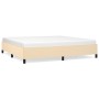 Estructura de cama de tela color crema 200x200 cm de vidaXL, Camas y somieres - Ref: Foro24-347095, Precio: 142,43 €, Descuen...