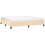 Estructura de cama de tela color crema 200x200 cm de vidaXL, Camas y somieres - Ref: Foro24-347095, Precio: 142,43 €, Descuen...