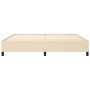 Estructura de cama de tela color crema 200x200 cm de vidaXL, Camas y somieres - Ref: Foro24-347095, Precio: 142,43 €, Descuen...