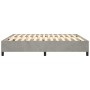 Estructura de cama de terciopelo gris claro 160x200 cm de vidaXL, Camas y somieres - Ref: Foro24-3121126, Precio: 140,72 €, D...