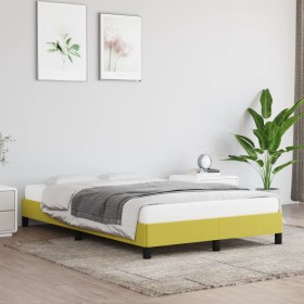 Estructura de cama de tela verde 120x200 cm de vidaXL, Camas y somieres - Ref: Foro24-346711, Precio: 96,99 €, Descuento: %