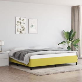 Estructura de cama de tela verde 200x200 cm de vidaXL, Camas y somieres - Ref: Foro24-347097, Precio: 122,32 €, Descuento: %