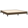 Dark brown fabric bed frame 180x200 cm by vidaXL, Beds and slatted bases - Ref: Foro24-346739, Price: 109,38 €, Discount: %