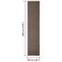 Alfombra de sisal para rascador marrón 66x300 cm de vidaXL, Accesorios de muebles para gatos - Ref: Foro24-3203449, Precio: 8...