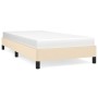 Cream fabric bed frame 80x200 cm by vidaXL, Beds and slatted bases - Ref: Foro24-346677, Price: 71,28 €, Discount: %