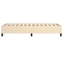 Estructura de cama de tela color crema 80x200 cm de vidaXL, Camas y somieres - Ref: Foro24-347023, Precio: 88,52 €, Descuento: %