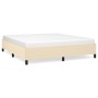 Estructura de cama tela color crema 180x200 cm de vidaXL, Camas y somieres - Ref: Foro24-347087, Precio: 130,21 €, Descuento: %