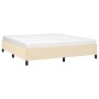 Estructura de cama tela color crema 180x200 cm de vidaXL, Camas y somieres - Ref: Foro24-347087, Precio: 130,21 €, Descuento: %