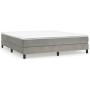 Estructura de cama de terciopelo gris claro 180x200 cm de vidaXL, Camas y somieres - Ref: Foro24-3120784, Precio: 116,61 €, D...