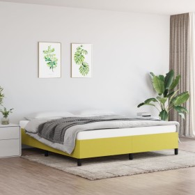 Estructura de cama tela verde 180x200 cm de vidaXL, Camas y somieres - Ref: Foro24-347089, Precio: 146,99 €, Descuento: %