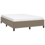 Estructura de cama de tela gris taupe 140x190 cm de vidaXL, Camas y somieres - Ref: Foro24-347062, Precio: 138,97 €, Descuent...