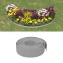 Borduras de jardín 2 uds polietileno gris 10 m 15 cm de vidaXL, Ribetes y bordes para jardín - Ref: Foro24-3155440, Precio: 5...