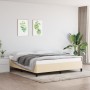 Estructura de cama de tela color crema 160x200 cm de vidaXL, Camas y somieres - Ref: Foro24-347079, Precio: 140,82 €, Descuen...