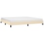 Estructura de cama de tela color crema 200x200 cm de vidaXL, Camas y somieres - Ref: Foro24-346749, Precio: 122,94 €, Descuen...