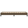 Estructura de cama de tela marrón 90x190 cm de vidaXL, Camas y somieres - Ref: Foro24-346683, Precio: 79,44 €, Descuento: %