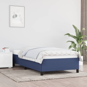 Blue fabric bed frame 80x200 cm by vidaXL, Beds and slatted bases - Ref: Foro24-347024, Price: 104,22 €, Discount: %