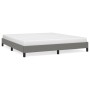 Estructura de cama de tela gris oscuro 160x200 cm de vidaXL, Camas y somieres - Ref: Foro24-346729, Precio: 115,94 €, Descuen...