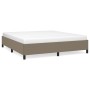 Estructura de cama de tela gris taupe 160x200 cm de vidaXL, Camas y somieres - Ref: Foro24-347078, Precio: 150,44 €, Descuent...