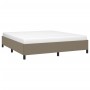 Estructura de cama de tela gris taupe 160x200 cm de vidaXL, Camas y somieres - Ref: Foro24-347078, Precio: 150,44 €, Descuent...