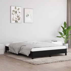 Black fabric bed frame 140x200 cm by vidaXL, Beds and slatted bases - Ref: Foro24-346722, Price: 96,90 €, Discount: %