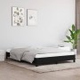 Estructura de cama de tela negra 140x200 cm de vidaXL, Camas y somieres - Ref: Foro24-346722, Precio: 104,04 €, Descuento: %