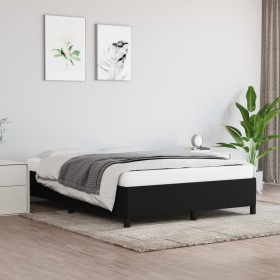 Black fabric bed frame 140x190 cm by vidaXL, Beds and slatted bases - Ref: Foro24-347060, Price: 121,99 €, Discount: %