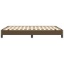 Estructura de cama de tela marrón 140x190 cm de vidaXL, Camas y somieres - Ref: Foro24-346715, Precio: 96,09 €, Descuento: %