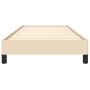 Estructura de cama de tela color crema 90x190 cm de vidaXL, Camas y somieres - Ref: Foro24-346685, Precio: 82,52 €, Descuento: %