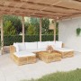 7-piece garden furniture set and solid teak wood cushions by vidaXL, Garden sets - Ref: Foro24-3100891, Price: 1,00 €, Discou...