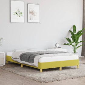 Estructura de cama de tela verde 120x200 cm de vidaXL, Camas y somieres - Ref: Foro24-346809, Precio: 86,99 €, Descuento: %