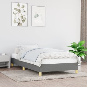 Dark gray fabric bed frame 90x200 cm by vidaXL, Beds and slatted bases - Ref: Foro24-346787, Price: 73,76 €, Discount: %