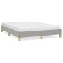 Estructura de cama tela gris claro 160x200 cm de vidaXL, Camas y somieres - Ref: Foro24-346826, Precio: 108,13 €, Descuento: %