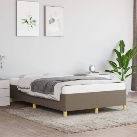 Taupe gray fabric bed frame 120x200 cm by vidaXL, Beds and slatted bases - Ref: Foro24-347153, Price: 132,34 €, Discount: %