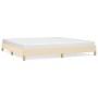 Cream fabric bed frame 200x200 cm by vidaXL, Beds and slatted bases - Ref: Foro24-346847, Price: 111,90 €, Discount: %