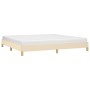 Cream fabric bed frame 200x200 cm by vidaXL, Beds and slatted bases - Ref: Foro24-346847, Price: 111,90 €, Discount: %