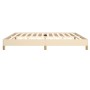 Cream fabric bed frame 200x200 cm by vidaXL, Beds and slatted bases - Ref: Foro24-346847, Price: 111,90 €, Discount: %