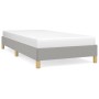 Light gray fabric bed frame 80x200 cm by vidaXL, Beds and slatted bases - Ref: Foro24-346770, Price: 72,75 €, Discount: %