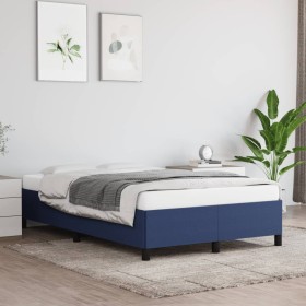 Blue fabric bed frame 120x200 cm by vidaXL, Beds and slatted bases - Ref: Foro24-347056, Price: 123,52 €, Discount: %