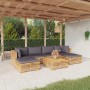 7-piece garden furniture set and solid teak wood cushions by vidaXL, Garden sets - Ref: Foro24-3100892, Price: 1,00 €, Discou...