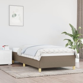 Taupe gray fabric bed frame 80x200 cm by vidaXL, Beds and slatted bases - Ref: Foro24-347121, Price: 120,99 €, Discount: %