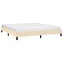 Estructura de cama de tela color crema 160x200 cm de vidaXL, Camas y somieres - Ref: Foro24-346733, Precio: 122,08 €, Descuen...