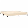 Estructura de cama de tela color crema 160x200 cm de vidaXL, Camas y somieres - Ref: Foro24-346733, Precio: 122,08 €, Descuen...